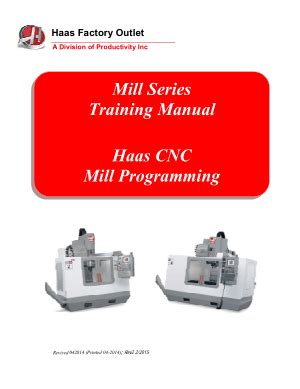 haas mill programming manual PDF